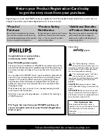 Preview for 2 page of Philips 55-PROJECTION TV 55PL9224 Directions For Use Manual