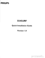 Philips 5545URF Quick Installation Manual preview