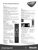 Preview for 2 page of Philips 55P8341 Specifications