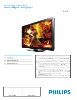 Preview for 1 page of Philips 55PFL3907 User Manual