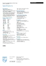 Preview for 2 page of Philips 55PFL5240/T3 Specifications