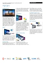 Preview for 2 page of Philips 55PFL7606H Specifications