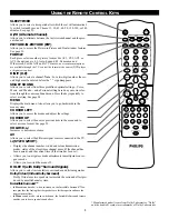 Preview for 6 page of Philips 55PP8620 Matchline Directions For Use Manual