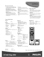 Preview for 3 page of Philips 55PP9501/05 Specifications