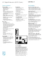 Preview for 2 page of Philips 55PP9753 Specification Sheet