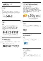 Preview for 72 page of Philips 55PUG8513 User Manual