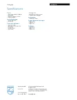 Preview for 3 page of Philips 564004813 Specifications