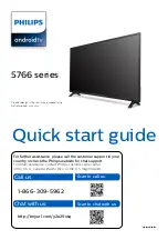 Предварительный просмотр 1 страницы Philips 5766 Series Quick Start Manual