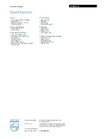 Preview for 3 page of Philips 579893116 Specifications