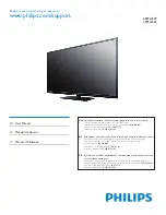 Preview for 1 page of Philips 58PFL4909 User Manual