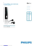 Предварительный просмотр 1 страницы Philips 5ZH-CN SA3MXX02 User Manual