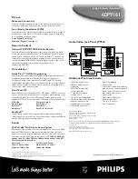 Preview for 2 page of Philips 60P 9161 Specifications