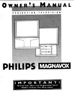 Philips 60XP43C Owner'S Manual preview