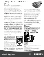 Preview for 2 page of Philips 64PP9751 Specifications