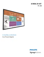 Philips 65BDL3010T User Manual предпросмотр