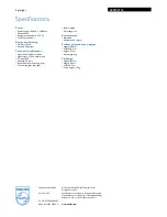 Preview for 3 page of Philips 69074-31-16 Specifications