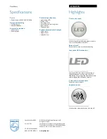 Preview for 2 page of Philips 69158/87/PH Specifications