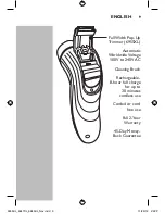 Предварительный просмотр 9 страницы Philips 6947XL/41 User Manual