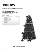 Предварительный просмотр 3 страницы Philips 7.5ft Lighted Balsam Fir Quick Start Manual