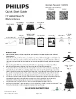 Preview for 8 page of Philips 7.5ft Lighted Balsam Fir Quick Start Manual