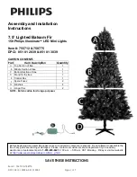 Preview for 10 page of Philips 7.5ft Lighted Balsam Fir Quick Start Manual