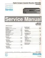 Philips 70DCC600 Service Manual preview