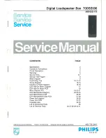 Philips 70DSS930 Service Manual предпросмотр