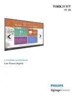 Preview for 1 page of Philips 75BDL3151T User Manual