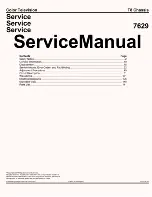 Philips 7629 Service Manual preview