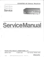 Preview for 1 page of Philips 7841 Service Manual