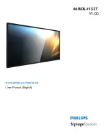 Philips 86BDL4152T User Manual предпросмотр