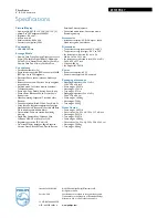 Preview for 3 page of Philips 8FF2FPB Specifications