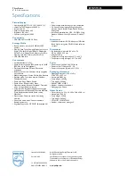 Preview for 3 page of Philips 8FF3WMI Specifications