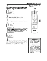 Preview for 15 page of Philips 9-AC-DC COMBINATION TV-VCR CCC090AT99 Owner'S Manual