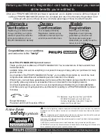 Предварительный просмотр 2 страницы Philips 9P5040C1 Instructions For Use Manual