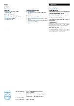 Предварительный просмотр 2 страницы Philips 9VPS4A Brochure