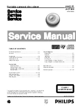 Philips ACT300 Service Manual предпросмотр