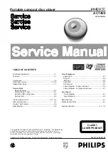 Preview for 1 page of Philips ACT400 Service Manual