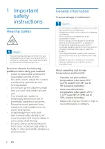 Preview for 3 page of Philips ActionFit SH402 User Manual