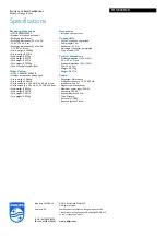 Preview for 3 page of Philips ActionFit SHQ4200 Specifications