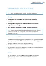 Preview for 5 page of Philips Active Crystals FM02SW30 User Manual