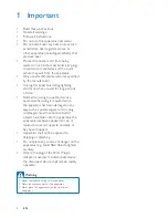 Предварительный просмотр 3 страницы Philips AD200/12 User Manual