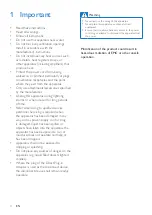 Предварительный просмотр 3 страницы Philips AD420 User Manual