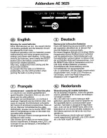 Preview for 5 page of Philips AE 3625 User Manual