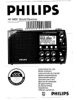 Preview for 1 page of Philips AE 3650 Instructions For Use Manual