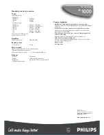 Preview for 2 page of Philips AE1000 Specifications