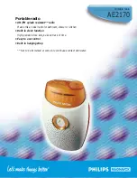 Preview for 1 page of Philips AE2170 Brochure