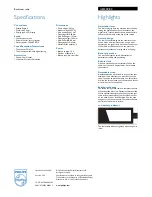 Preview for 2 page of Philips AE3300/00 Specifications