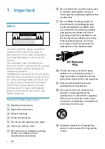 Предварительный просмотр 4 страницы Philips AEA7000/17 User Manual