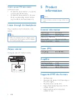 Preview for 9 page of Philips AEM120BLU User Manual